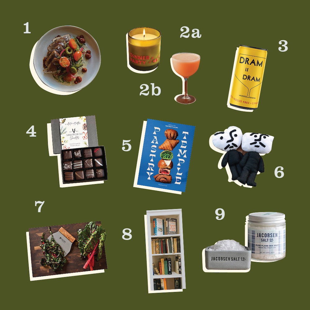 Ten items described in the blog post, stylized on a green backdrop.