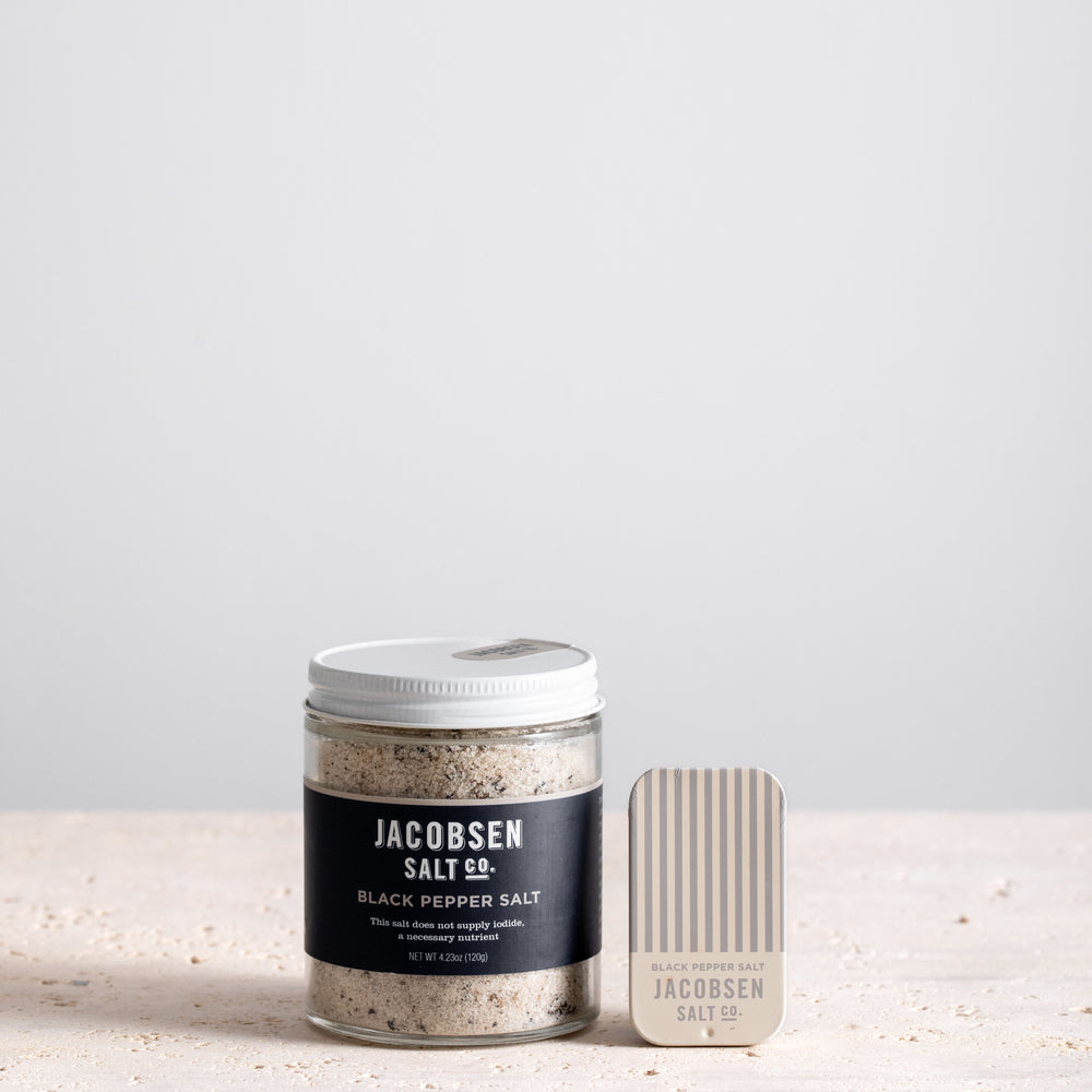 Infused Black Pepper Salt & Slide Tin