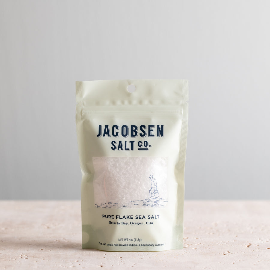 4oz Bag of Jacobsen Salt Co. Pure Flake Sea Salt