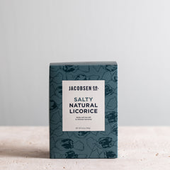 6.5 ounce box of Jacbosen Co. Salty Natural Licorice